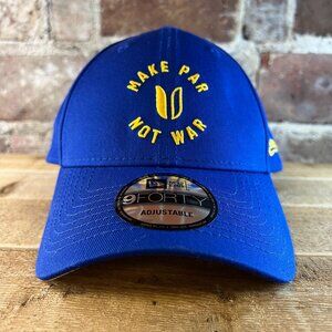 NEW ERA 9FORTY Golden "Make Par Not War" Snapback Hat LS898 MAJBUR/Yellow OS